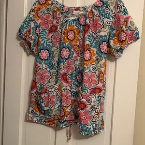 Peaches scrub top